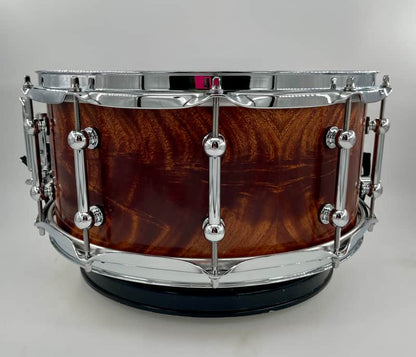 Pi Drum Company Feathered Mahogany over Maple 14" x 6.5" Snare-Pi Drum Company-Atlanta Drum Shop