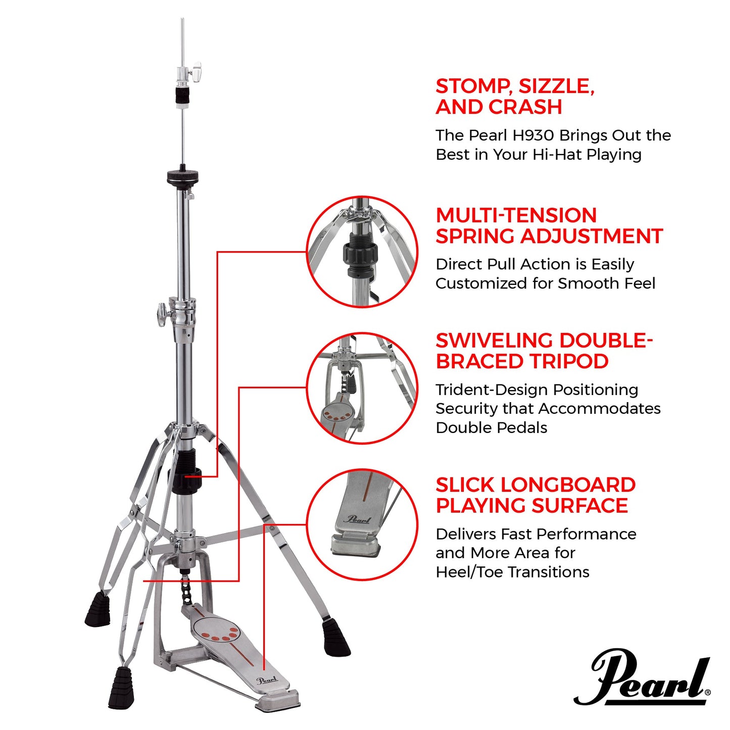 Pearl 930 SERIES HI-HAT STAND