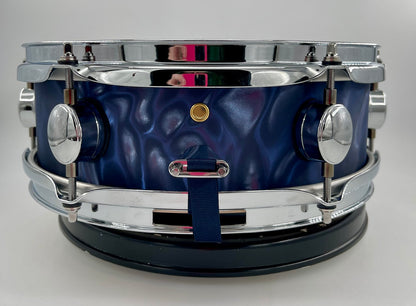 Montineri Custom 12"x4" Blue Satin Flame Snare