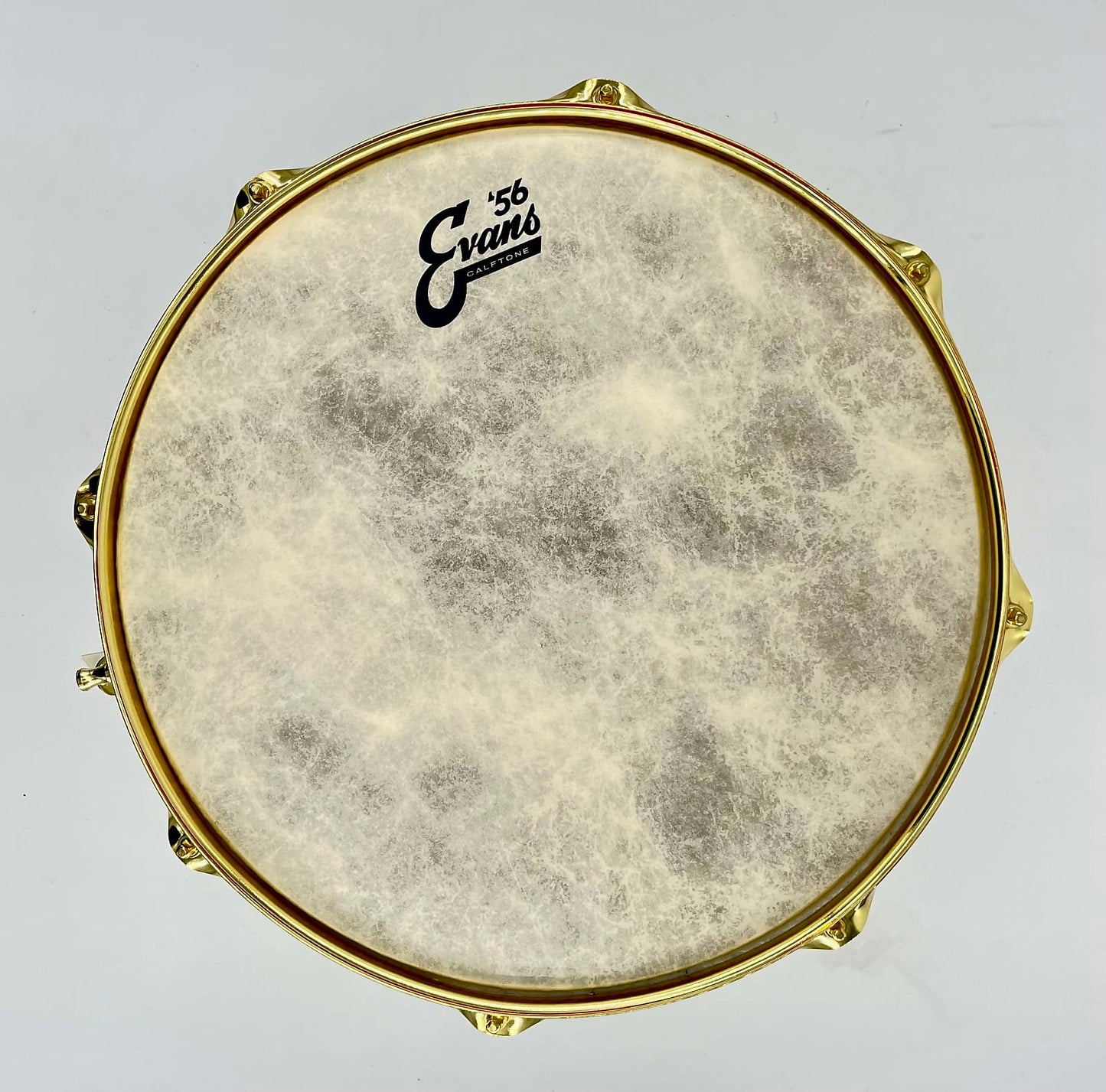 Lucky Drums Company 14"x6.5" Aluminum Snare Drum w/ Gold hoops