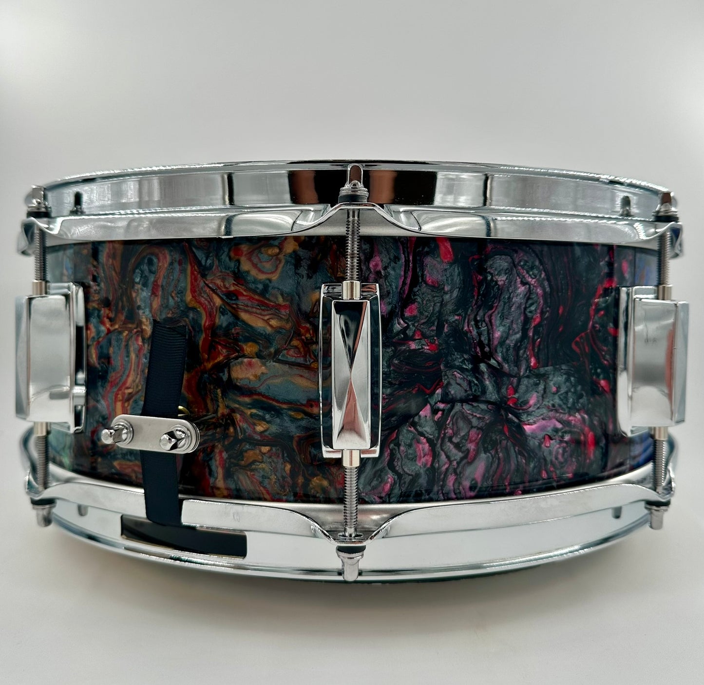 Montineri Custom 5.5"x14" "A-Baloney" Panel Variety Finish Snare-Montineri-Atlanta Drum Shop