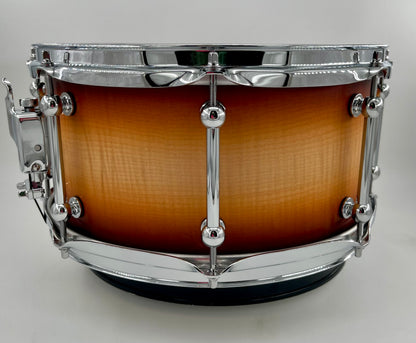 Pi Drum Company Curly Maple over Maple Shell 13x6.5-Pi Drum Company-Atlanta Drum Shop