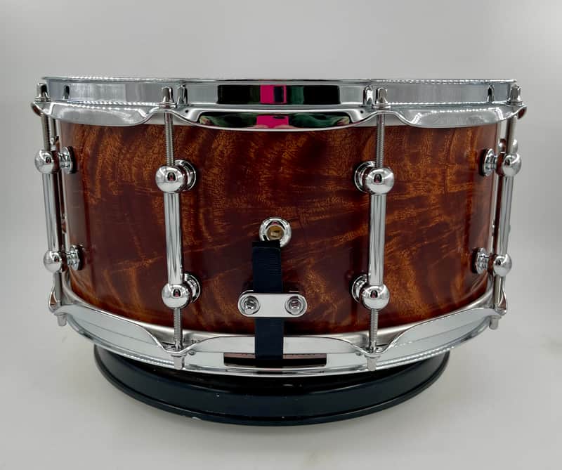 Pi Drum Company Feathered Mahogany over Maple 14" x 6.5" Snare-Pi Drum Company-Atlanta Drum Shop
