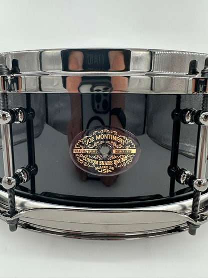 Montineri Custom 5"x14" "Murder Black" 10-Ply Jasper Maple Snare-Montineri-Atlanta Drum Shop
