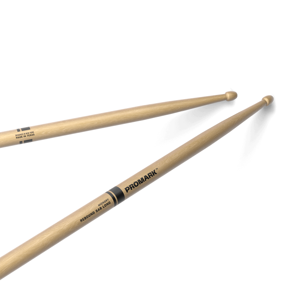 Promark Rebound Drumsticks - Raw Hickory, 5AB Long