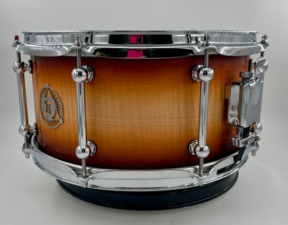 Pi Drum Company Curly Maple over Maple Shell 13x6.5-Pi Drum Company-Atlanta Drum Shop