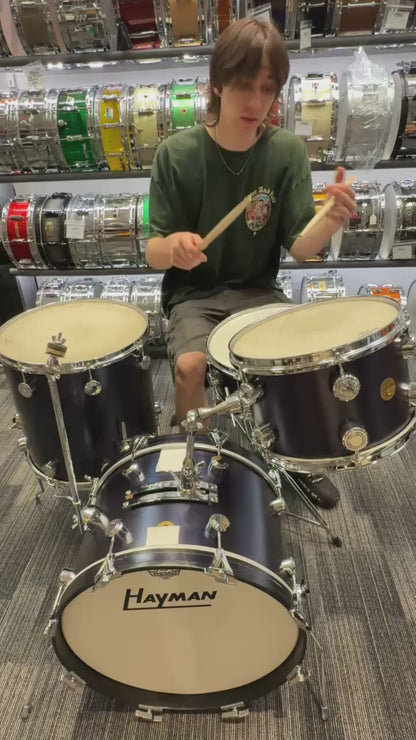 Hayman Vintage 1960s 4-Piece Drum Set - Midnight Blue - *VIDEO DEMO)
