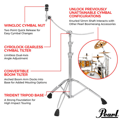 Curved Boom Cymbal Stand