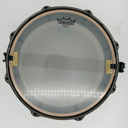 Montineri Custom 5"x14" "Murder Black" 10-Ply Jasper Maple Snare-Montineri-Atlanta Drum Shop