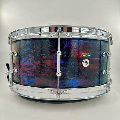 Montineri Custom Resto-Mod 6"x14" Abstract Paint Snare-Montineri-Atlanta Drum Shop