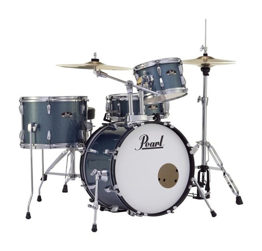 Pearl Roadshow RS584C/C 4-piece Complete Drum Set with Cymbals - Aqua Blue Glitter