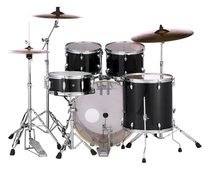 Pearl Export EXX725/C 5-piece Drum Set with Snare Drum - Jet Black