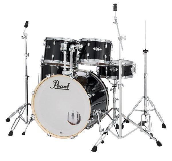 Pearl Export EXX725/C 5-piece Drum Set with Snare Drum - Jet Black