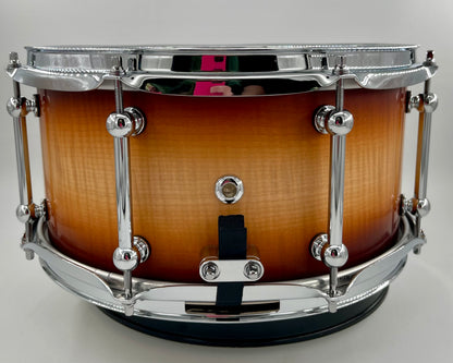 Pi Drum Company Curly Maple over Maple Shell 13x6.5-Pi Drum Company-Atlanta Drum Shop