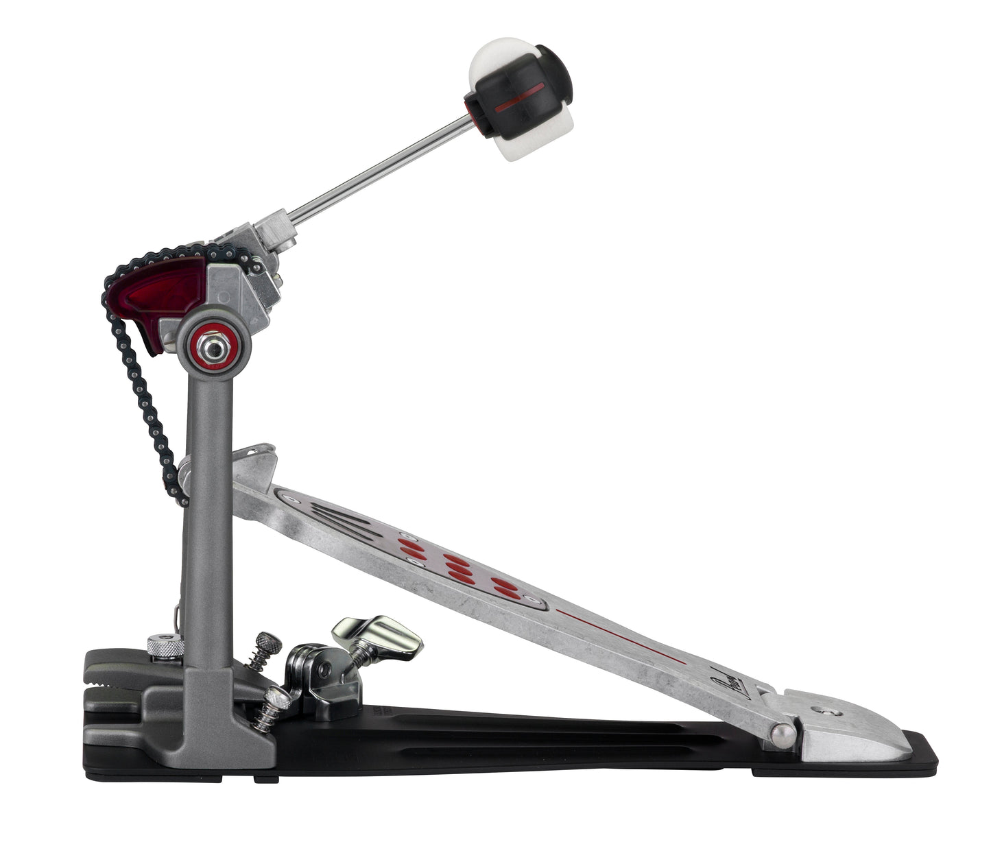 Pearl ELIMINATOR: REDLINE LEFT-HANDED DOUBLE BASS DRUM PEDAL, CHAIN DRIVE