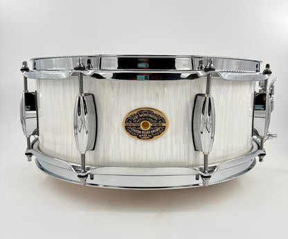 Montineri Custom 5" x 14" Verticle White Oyster Snare