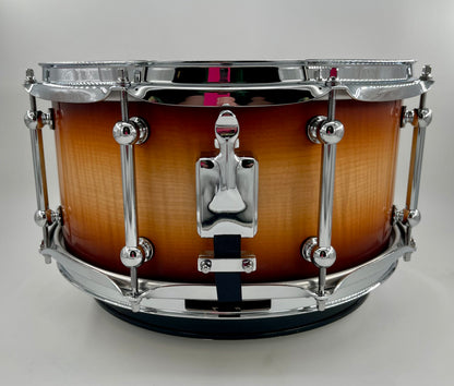 Pi Drum Company Curly Maple over Maple Shell 13x6.5-Pi Drum Company-Atlanta Drum Shop