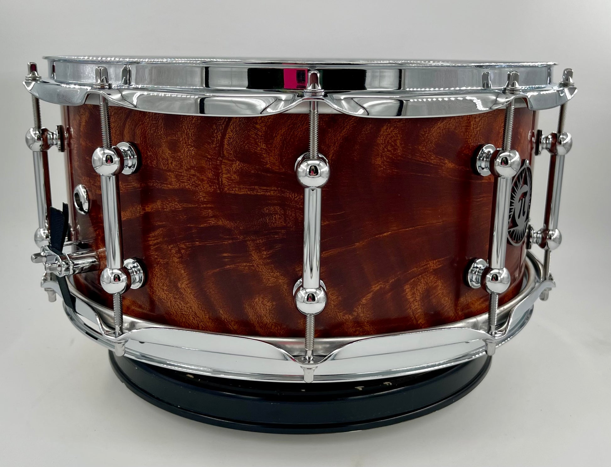 Pi Drum Company 14" x 6.5" Feathered Mahogany over Maple Snare-Pi Drum Company-Atlanta Drum Shop