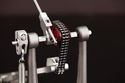 Pearl ELIMINATOR: REDLINE LEFT-HANDED DOUBLE BASS DRUM PEDAL, CHAIN DRIVE