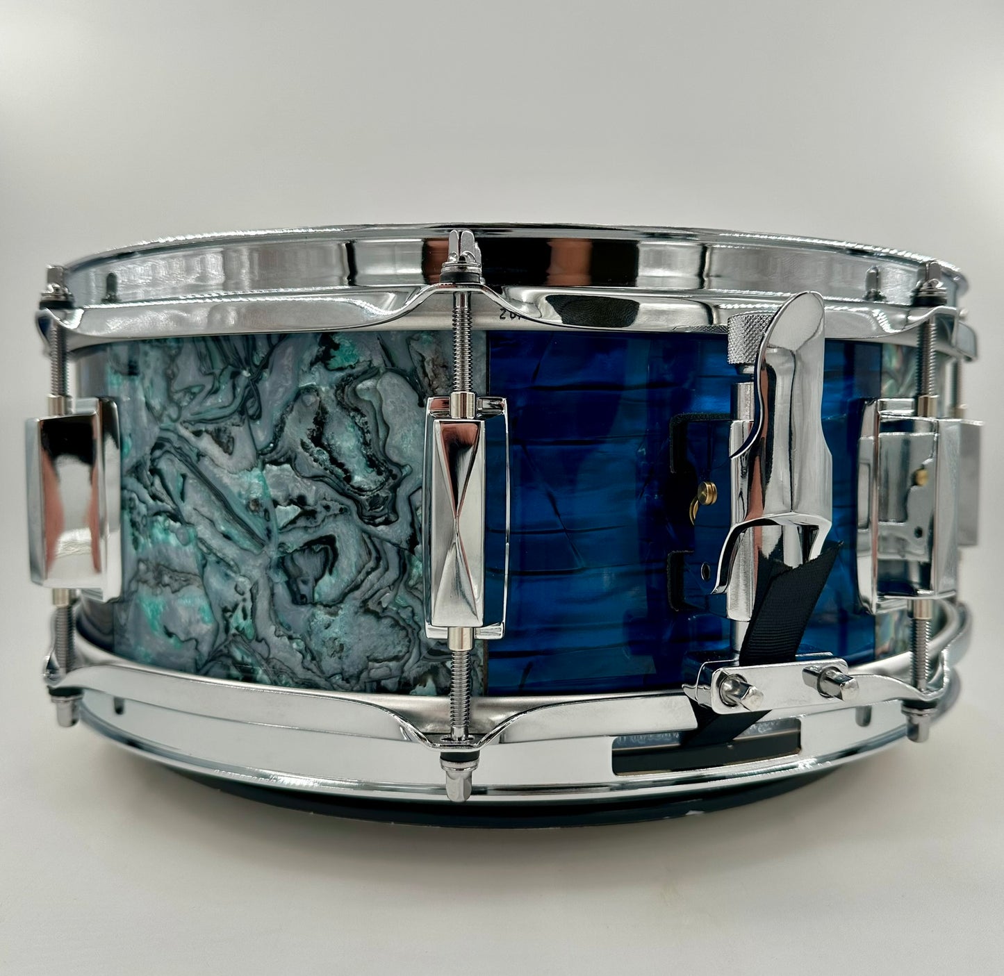 Montineri Custom 5.5"x14" "A-Baloney" Panel Variety Finish Snare-Montineri-Atlanta Drum Shop