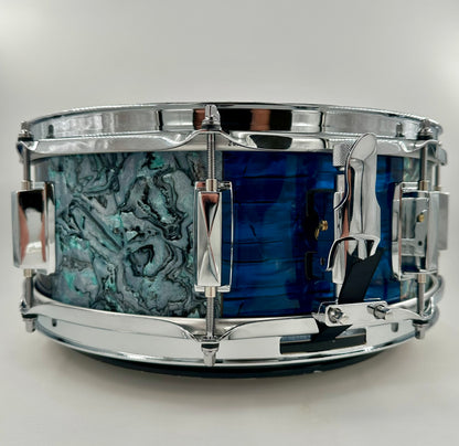 Montineri Custom 5.5"x14" "A-Baloney" Panel Variety Finish Snare-Montineri-Atlanta Drum Shop