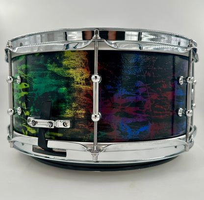Montineri Custom Resto-Mod 6"x14" Abstract Paint Snare-Montineri-Atlanta Drum Shop