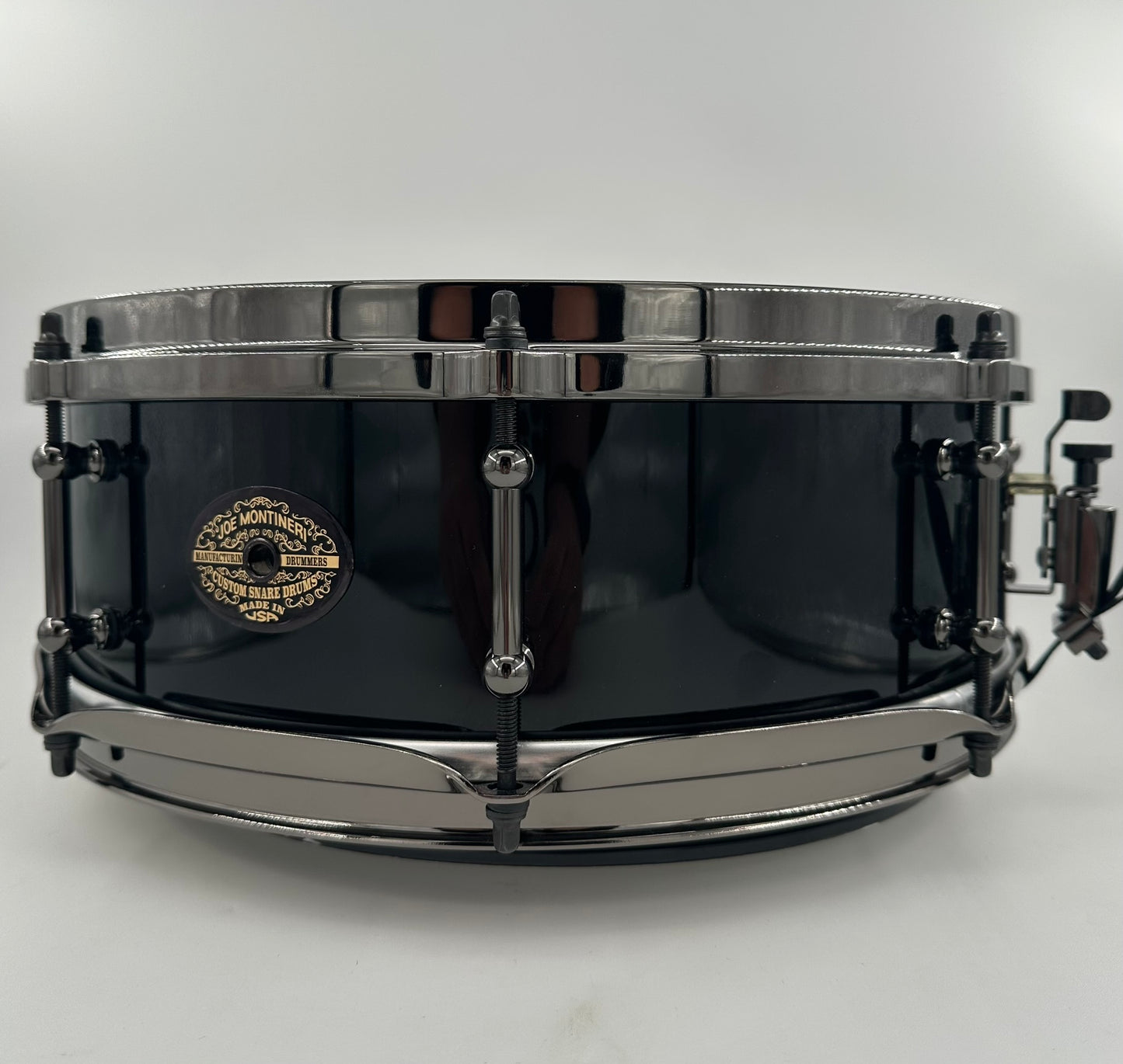 Montineri Custom 5"x14" "Murder Black" 10-Ply Jasper Maple Snare-Montineri-Atlanta Drum Shop