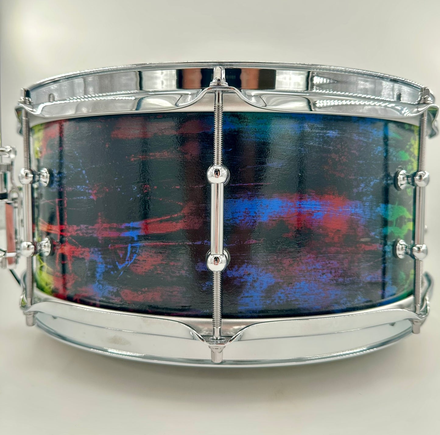 Montineri Custom Resto-Mod 6"x14" Abstract Paint Snare-Montineri-Atlanta Drum Shop